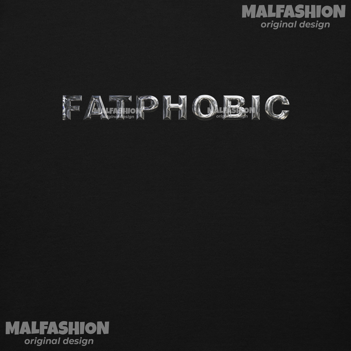 Fatphobic Chrome Hoodie