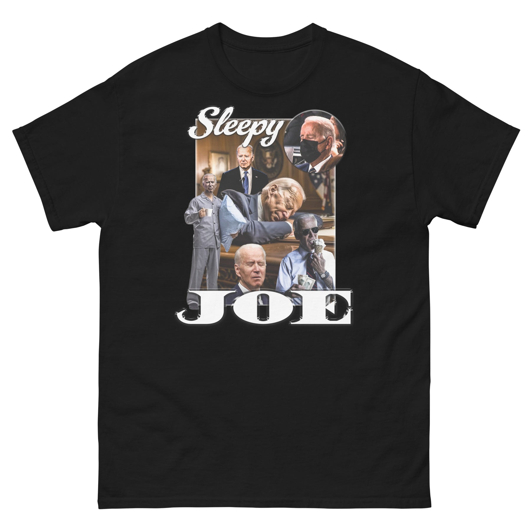 sleepy joe biden funny graphic tshirt