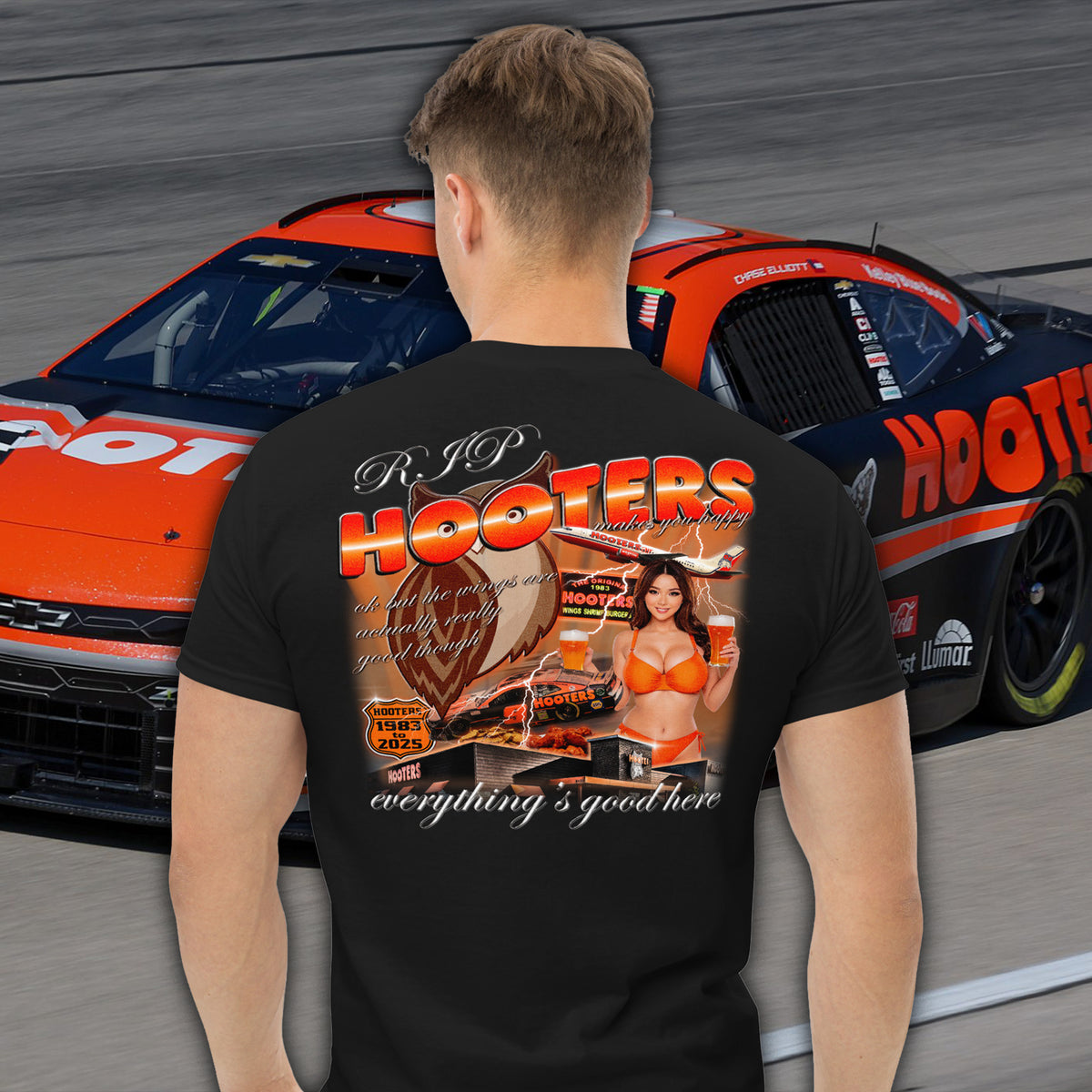 Hooters Commemorative T-Shirt (Large Backprint Only)