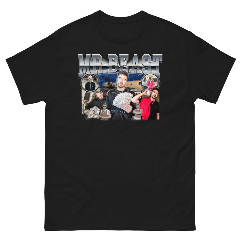 Hood Mr Beast Graphic T-Shirt